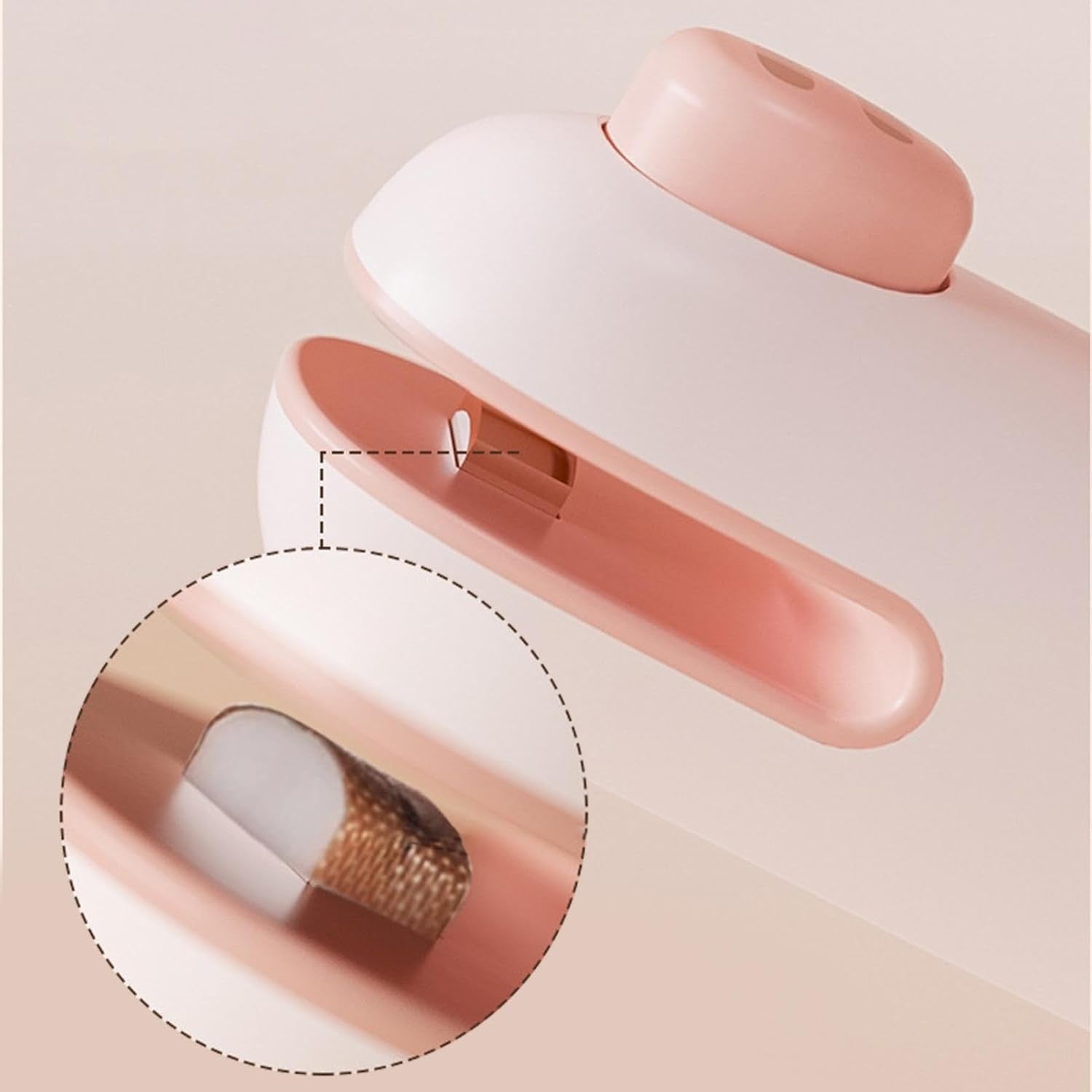 Aparat de Sigilat Ambalaje, Incarcare USB Tip C, 400 mAh, 10.2 x 3.7 x 4.3 cm, Model Porc, Roz