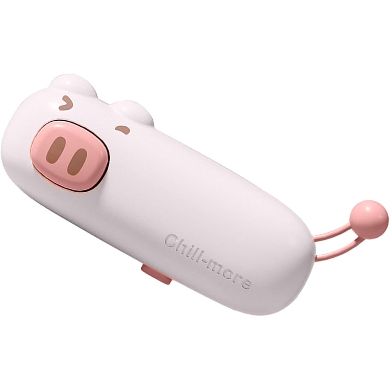 Aparat de Sigilat Ambalaje, Incarcare USB Tip C, 400 mAh, 10.2 x 3.7 x 4.3 cm, Model Porc, Roz