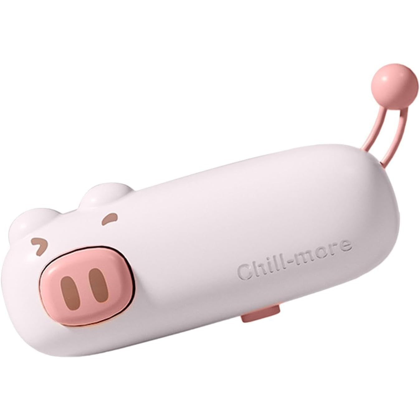 Aparat de Sigilat Ambalaje, Incarcare USB Tip C, 400 mAh, 10.2 x 3.7 x 4.3 cm, Model Porc, Roz