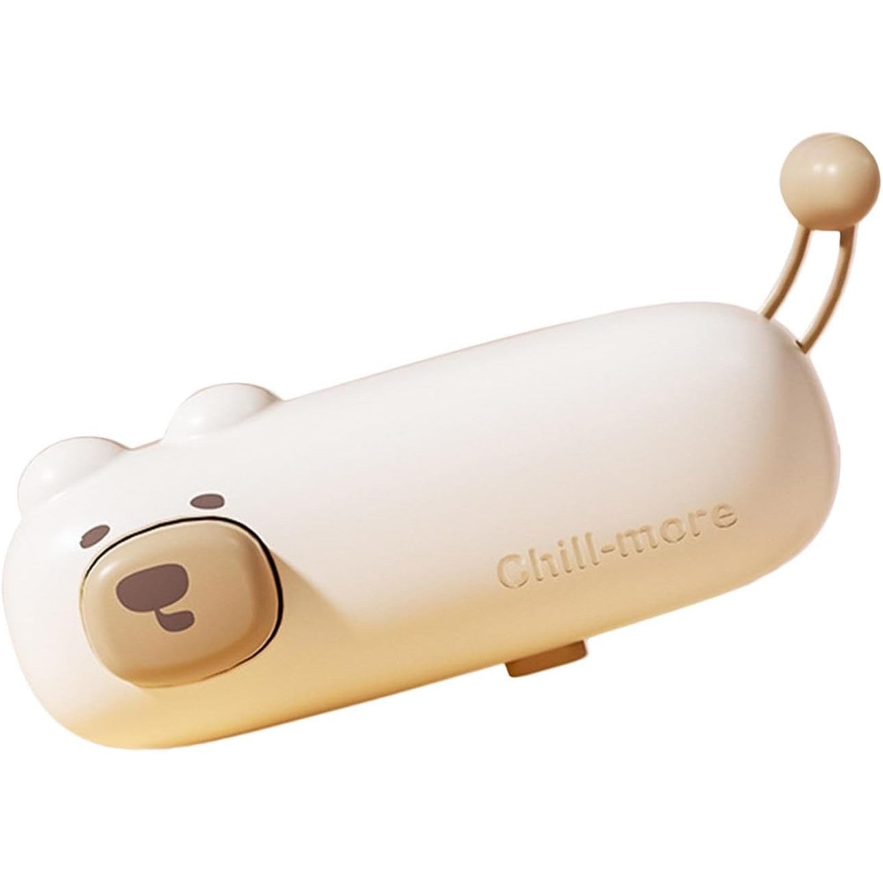 Aparat de Sigilat Ambalaje, Incarcare USB Tip C, 400 mAh, 10.2 x 3.7 x 4.3 cm, Model Ursulet, Maro