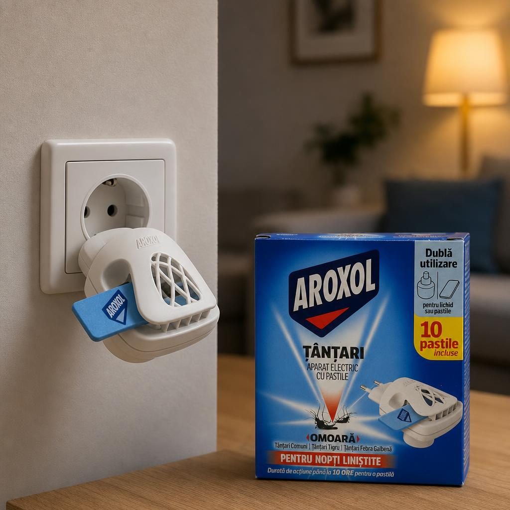 Aparat Electric Antitantari, Aroxol, 10 Pastile incluse