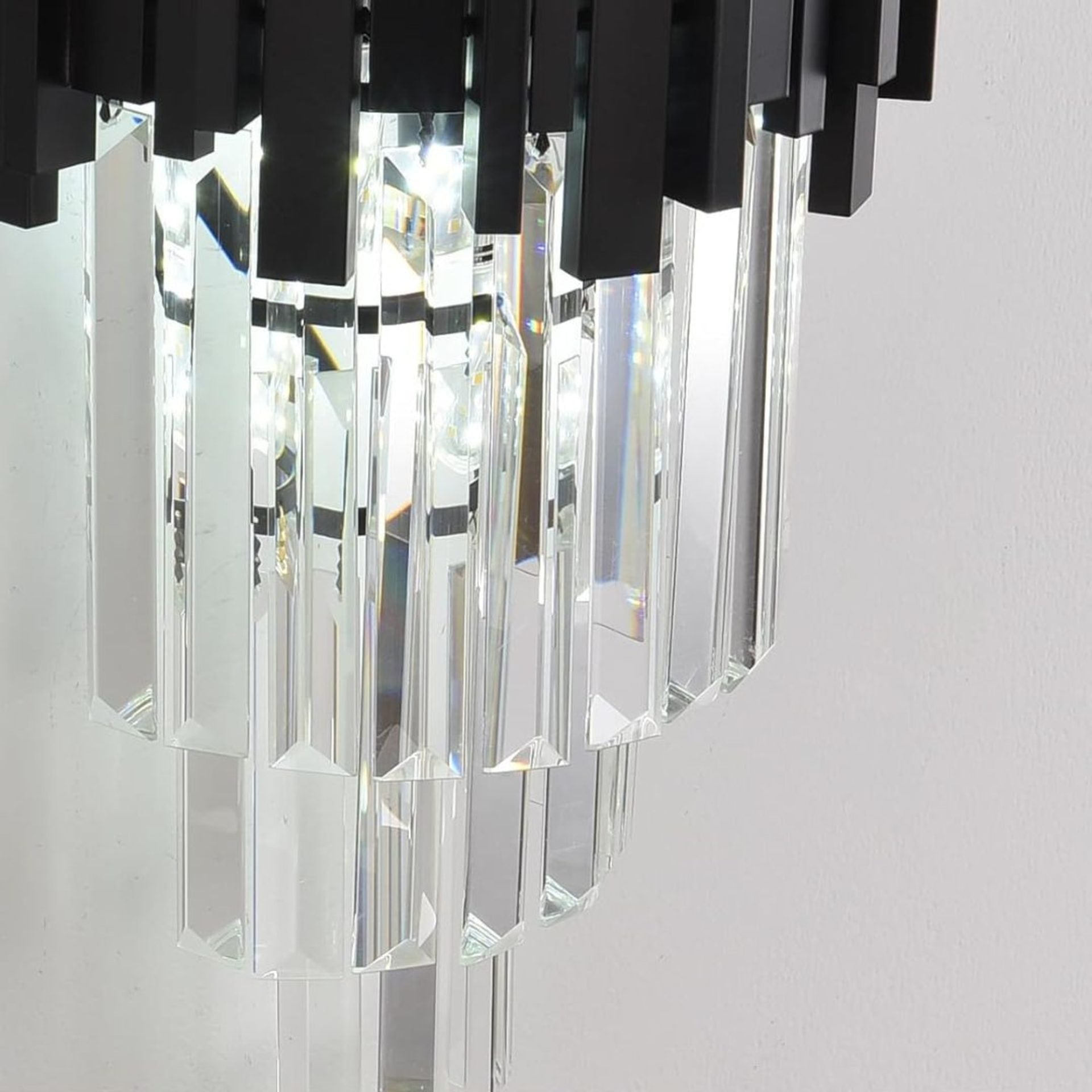 Aplica Candelabru Cristal BLOIS Piccolo, 2xE14, Negru