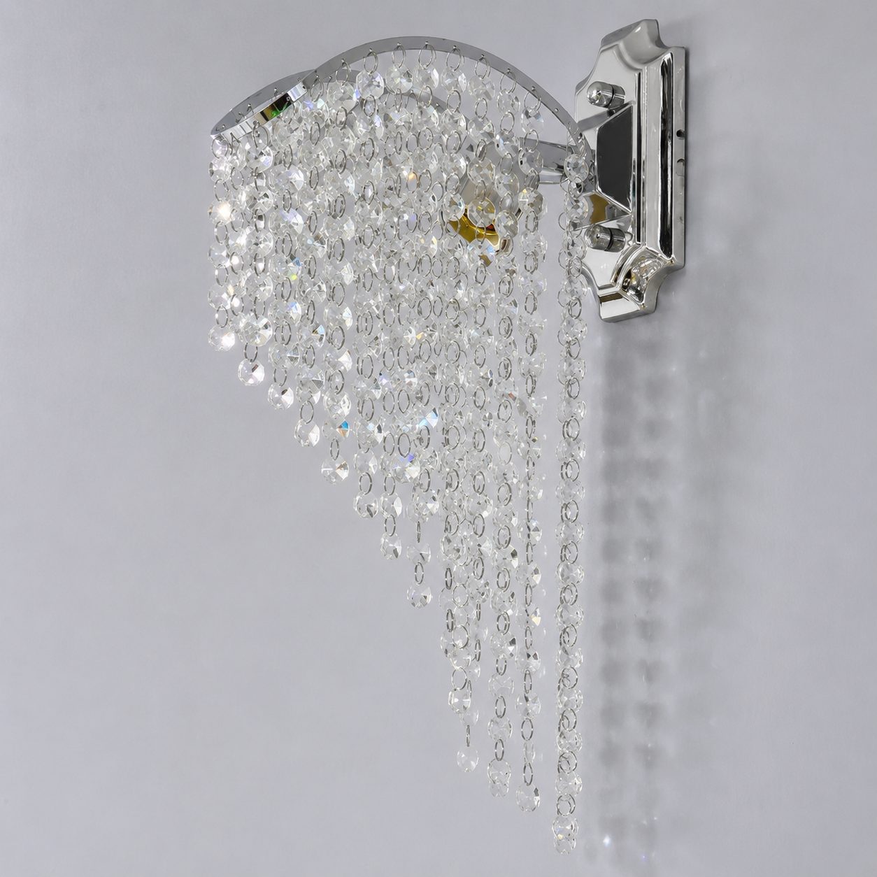Aplica Cristal Ander 1x E14 Crom Lucios