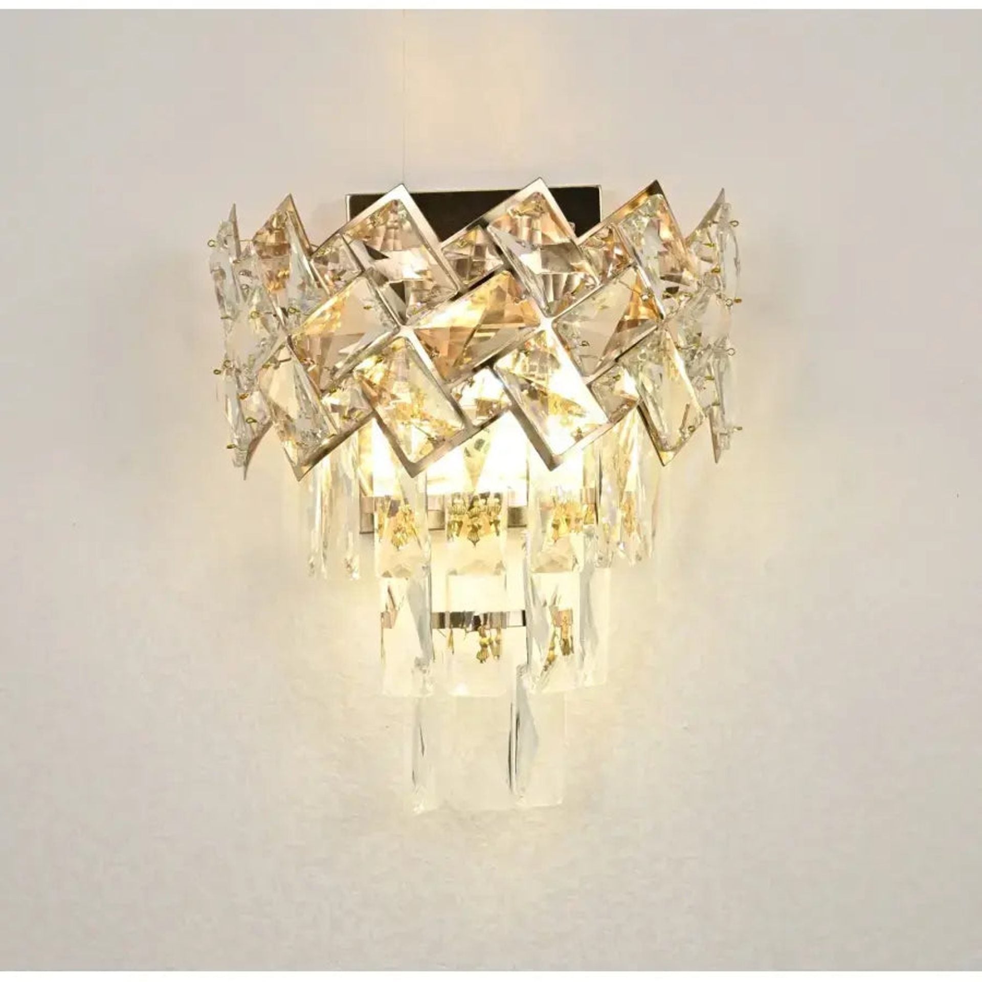 Aplica Cristal WINDSOR, 2x E14, Auriu