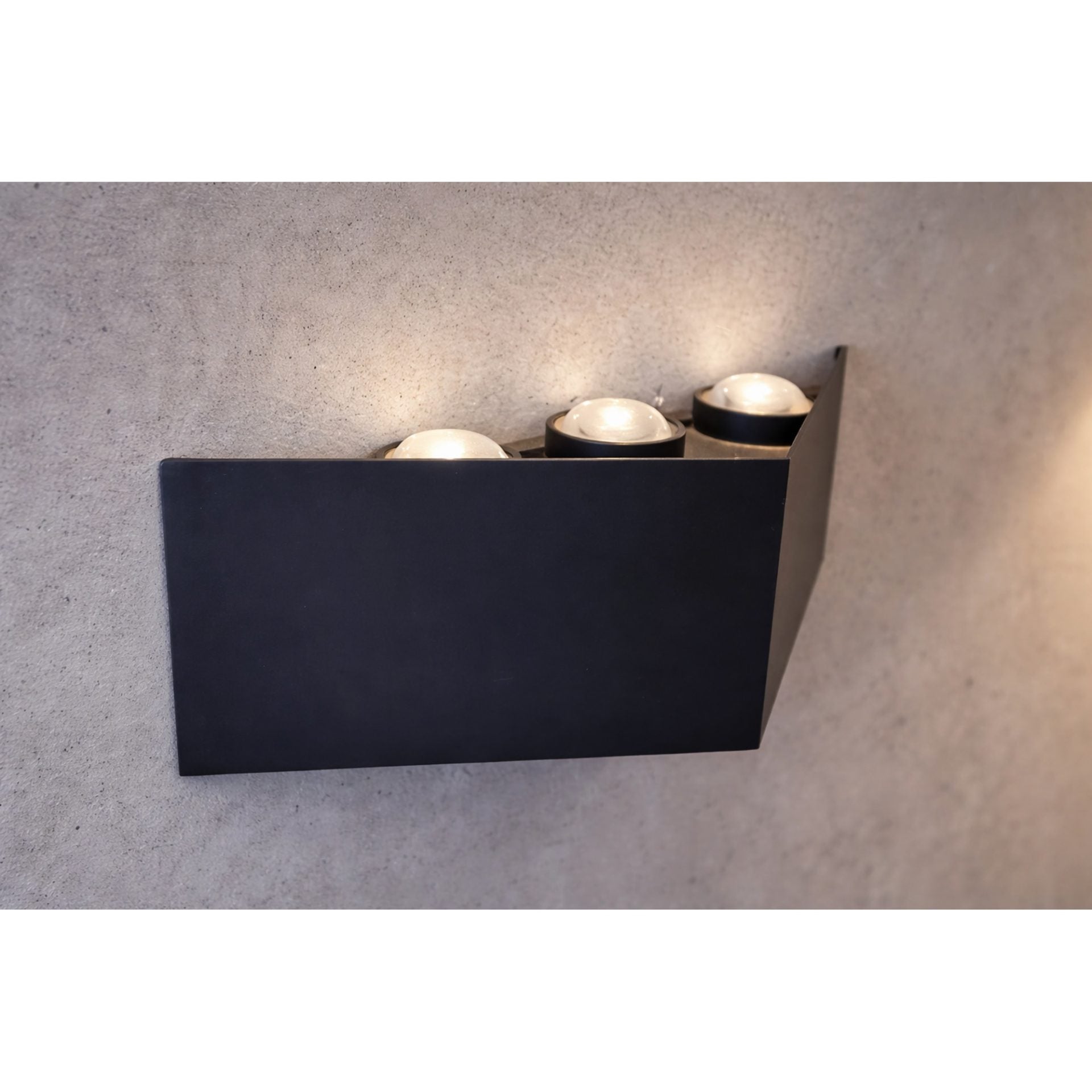 Aplica LED AX230, Exterior, 6 Surse, 6W, Negru, 3000K