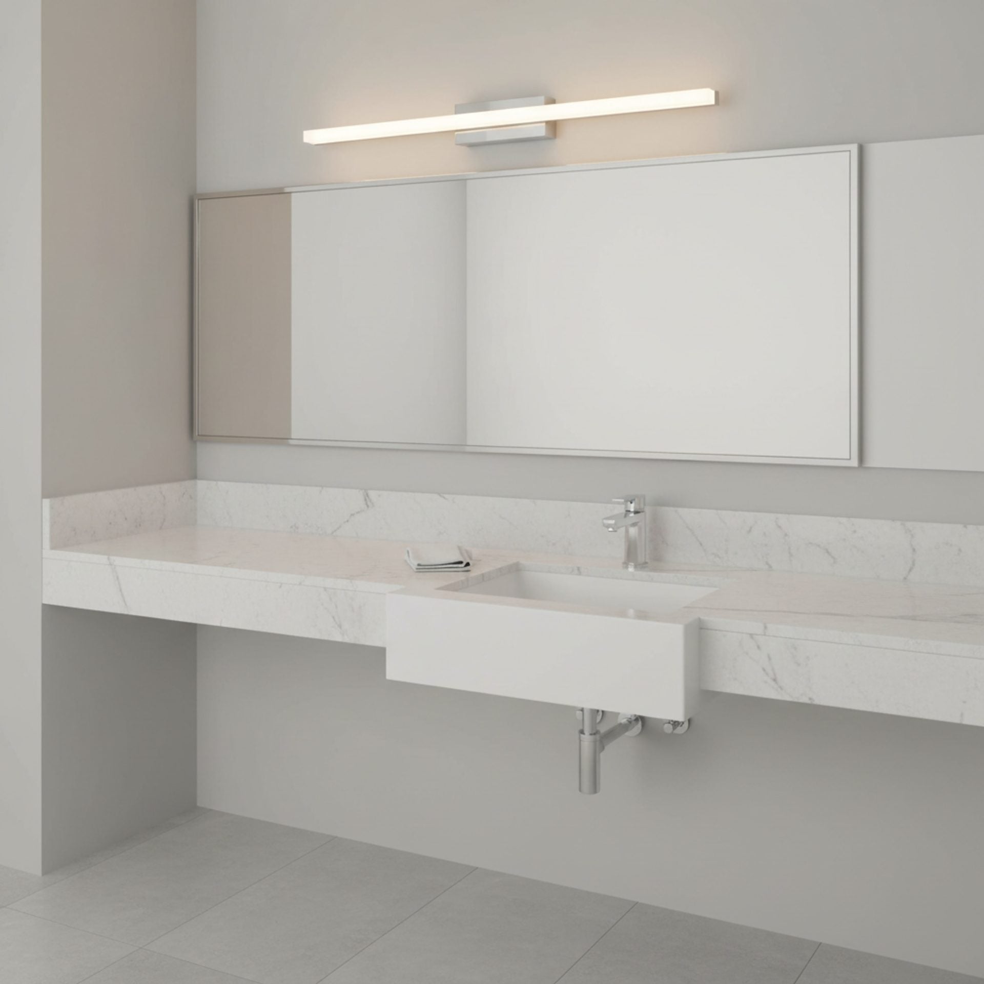 Aplica LED, COMO, 7W, liniara, lumina Calda/Neutra/Rece, Crom