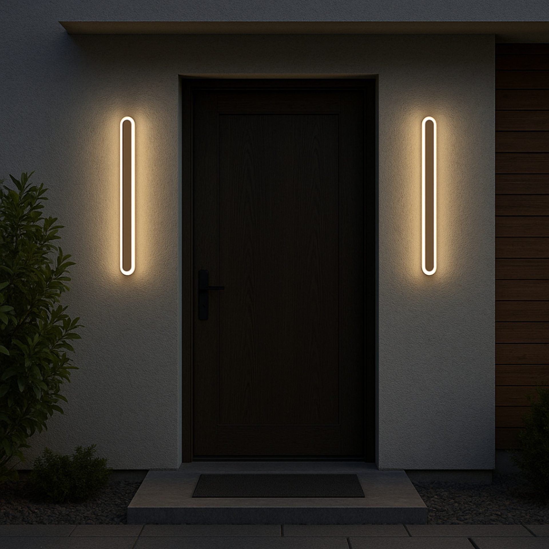 Aplica LED de Exterior SUHA, Lungime 50cm, 6W, IP65, Metal, Liniar, Alb