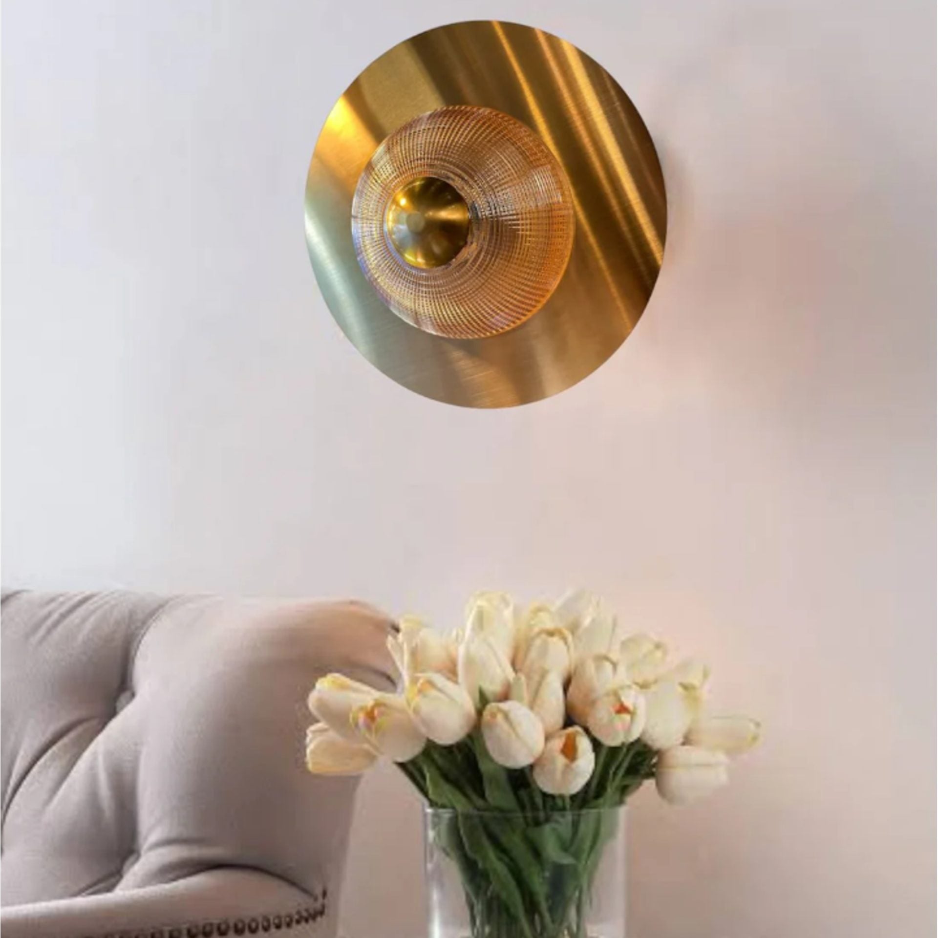 Aplica LED Decorativa DOME Lumina Rece/Neutra/Calda Auriu