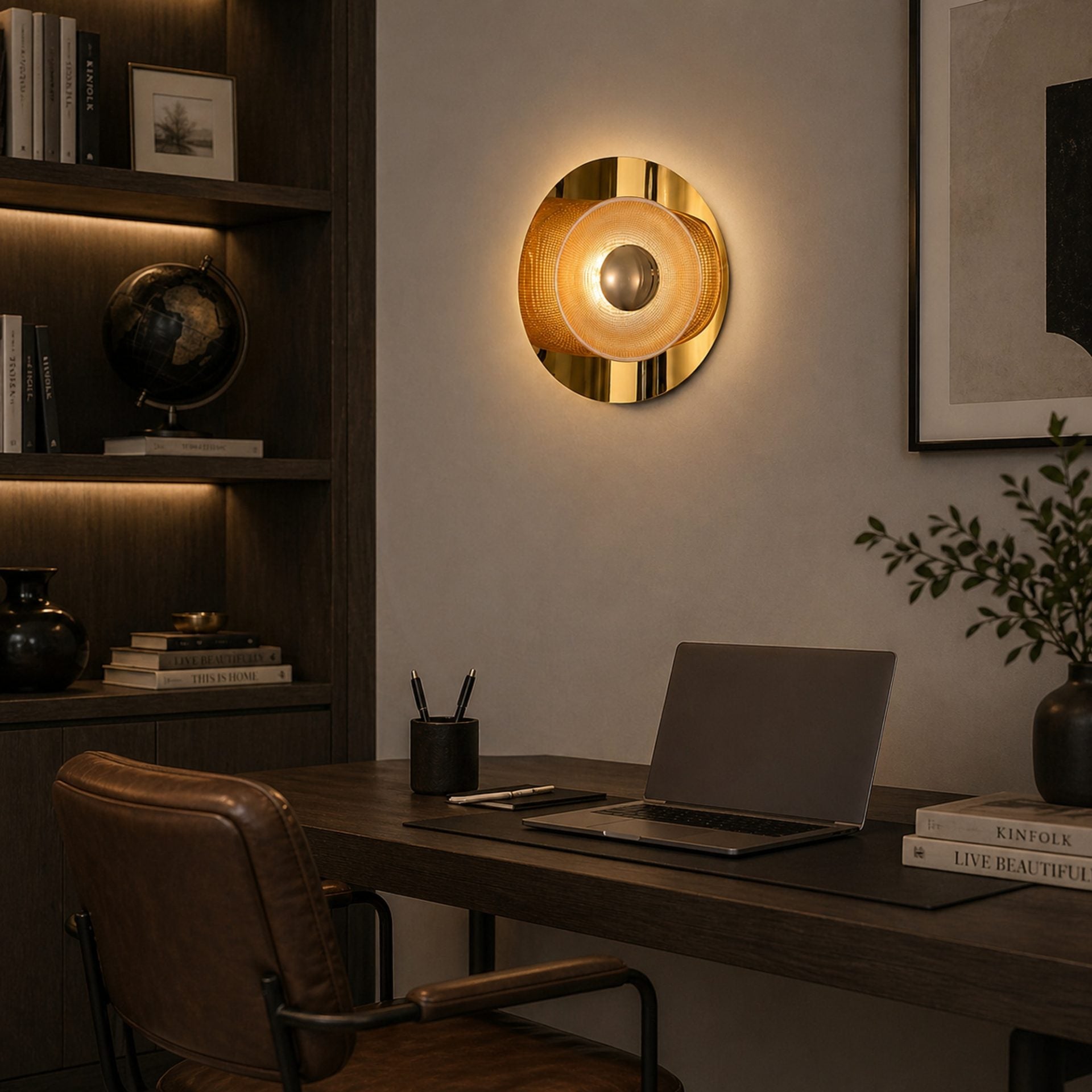 Aplica LED Decorativa DOME Lumina Rece/Neutra/Calda Auriu