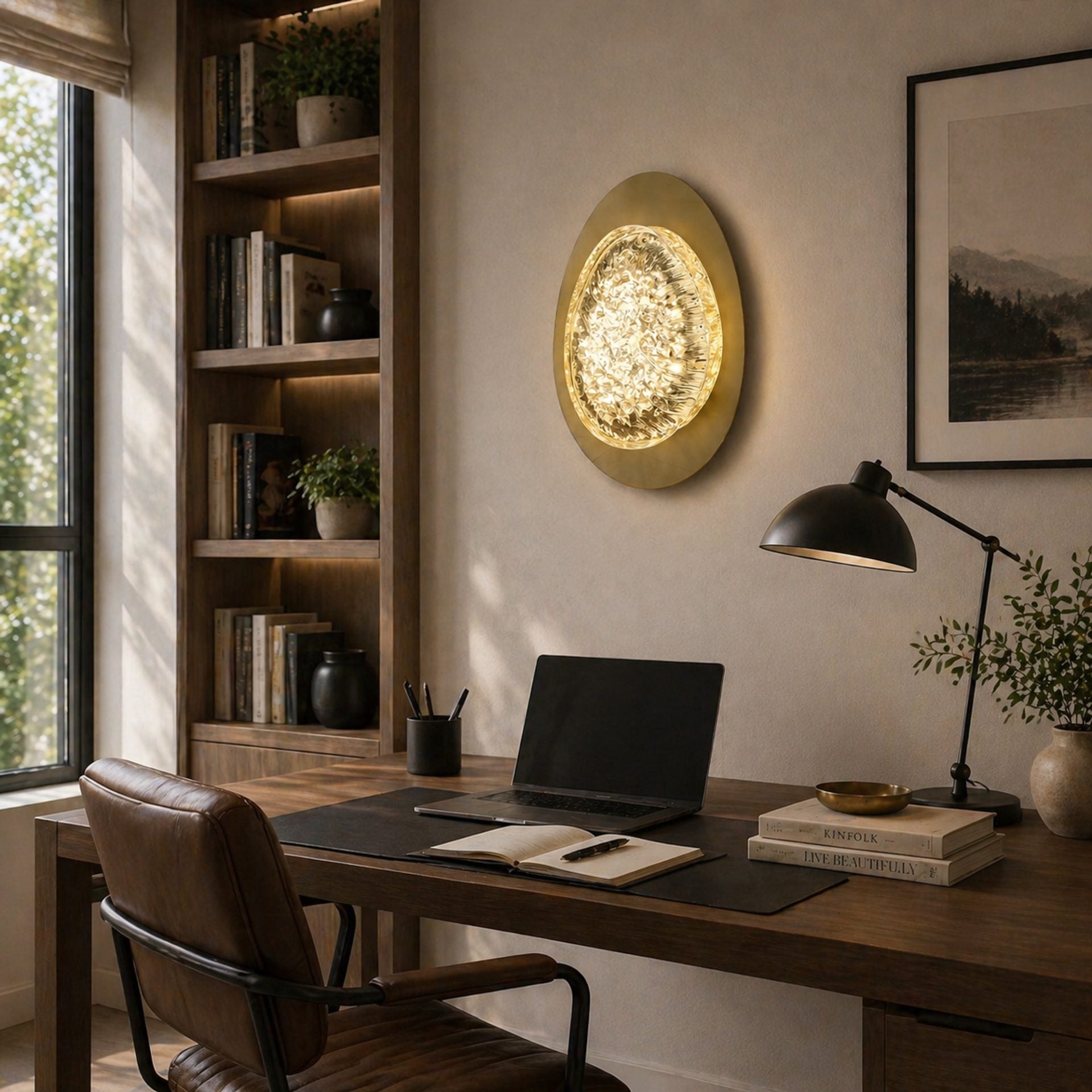 Aplica LED Decorativa GEM Lumina Rece/Neutra/Calda Auriu