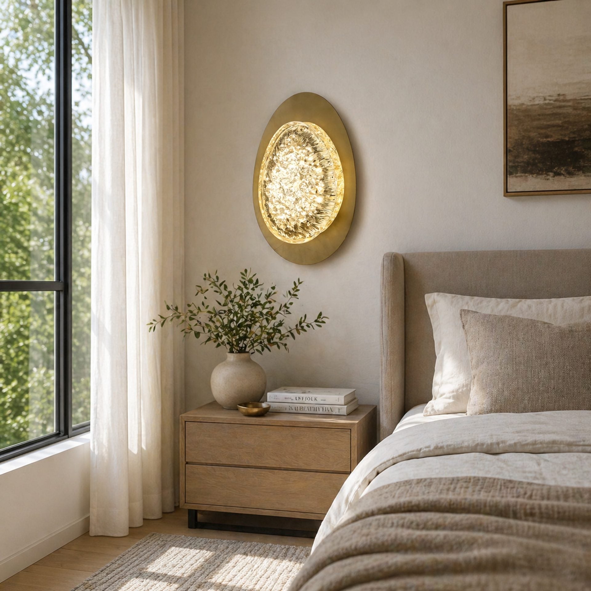 Aplica LED Decorativa GEM Lumina Rece/Neutra/Calda Auriu
