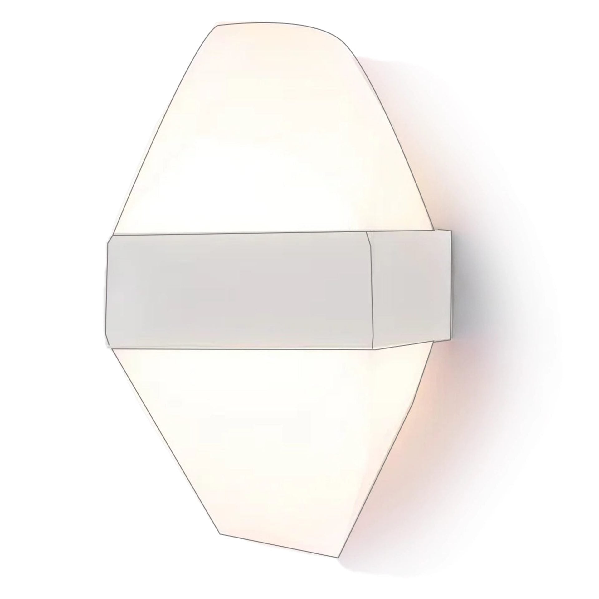 Aplica LED Exterior ICEBERG 10W Metal IP65 Alb
