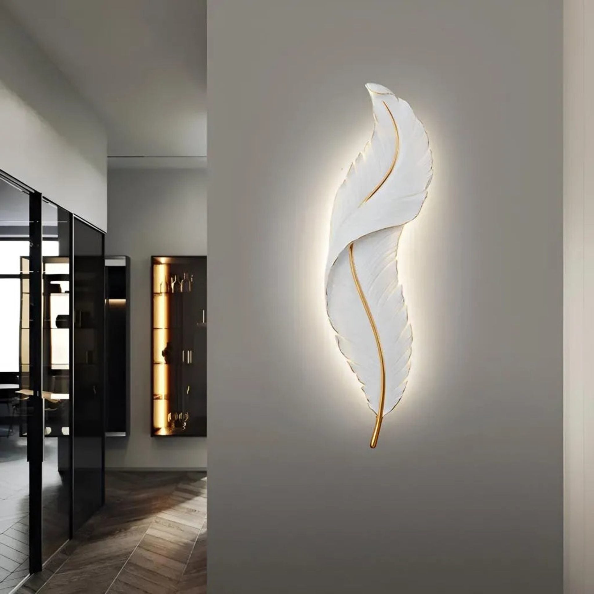Aplica LED Pena, 18W, 3000K/4000K/6000K, 42cm, Alb