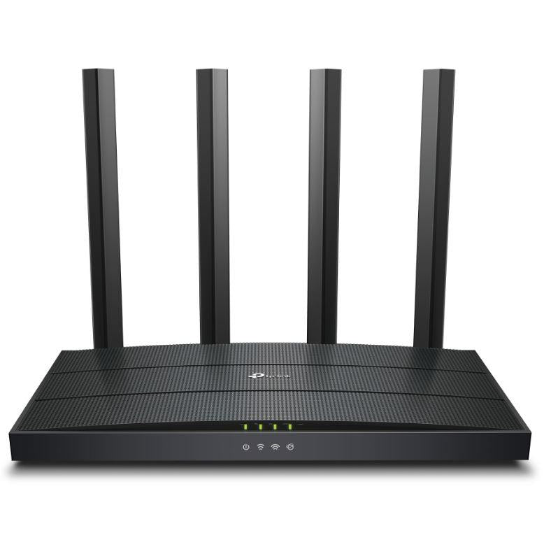 ROUTER TP-LINK wireless 1500Mbps,1 x WAN Gigabit, 4 porturi LAN Gigabit, 2.4 GHz/5 GHz dual band, 4 antene externe, WI-FI 6, 45506865 "Archer AX12"