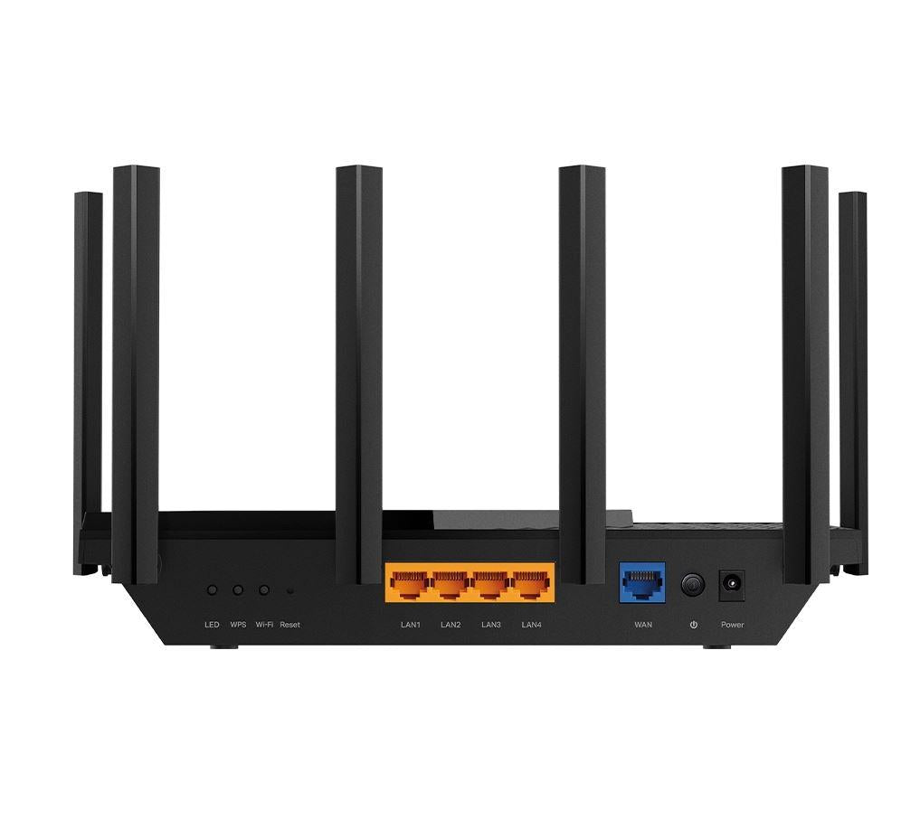 ROUTER TP-Link wireless Wi-Fi 6E, AXE5400, 4 porturi LAN Gigabit, 1 port WAN Gigabit, 1 x USB 3.0, Tri Band 5400Mbps, 6 x antena externa, "Archer AXE75"