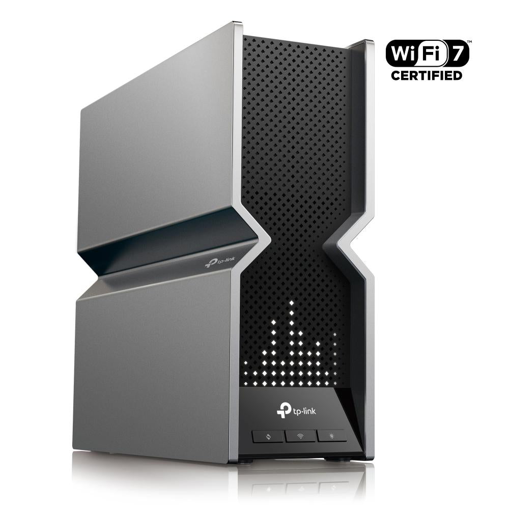 ROUTER TP-LINK wireless BE800 viteze Wi-Fi 7 Dual-Band de pana la 19000 Mbps 1× port WAN/LAN de 10Gbps, 1× port combo SFP+/RJ45 WAN/LAN de 10 Gbps si 4× porturi LAN de 2.5 Gbps, 2.4 Ghz/5/6 Ghz dual band, WI-FI 7 "Archer BE800"