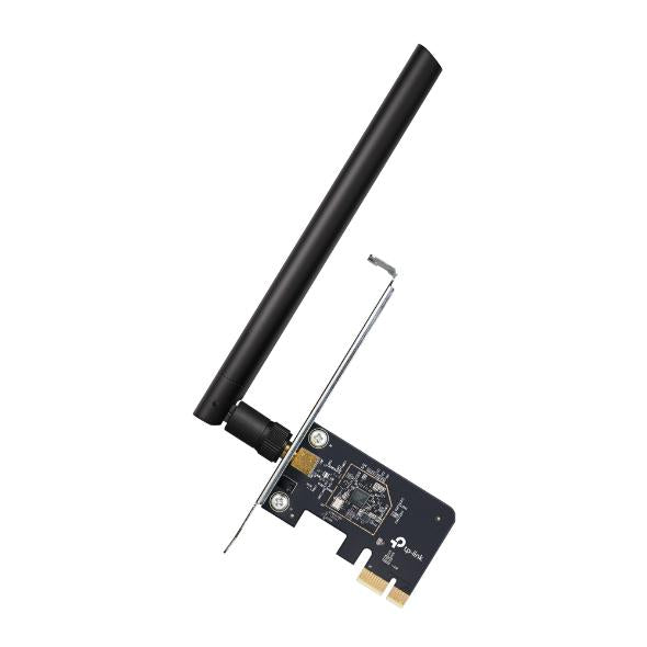 ADAPTOR RETEA TP-LINK AC600, intern PCI-Ex 2.4 GHz | 5 GHz, 600 Mbps, antena externa x 1, "Archer T2E"