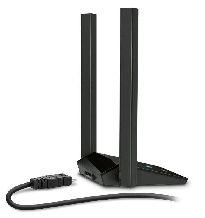 ADAPTOR RETEA TP-LINK AX1800, extern wireless 2.4 GHz | 5 GHz, USB 3.0, port, 1800 Mbps, antena externa x 2 High Gain, "Archer TX20U Plus"