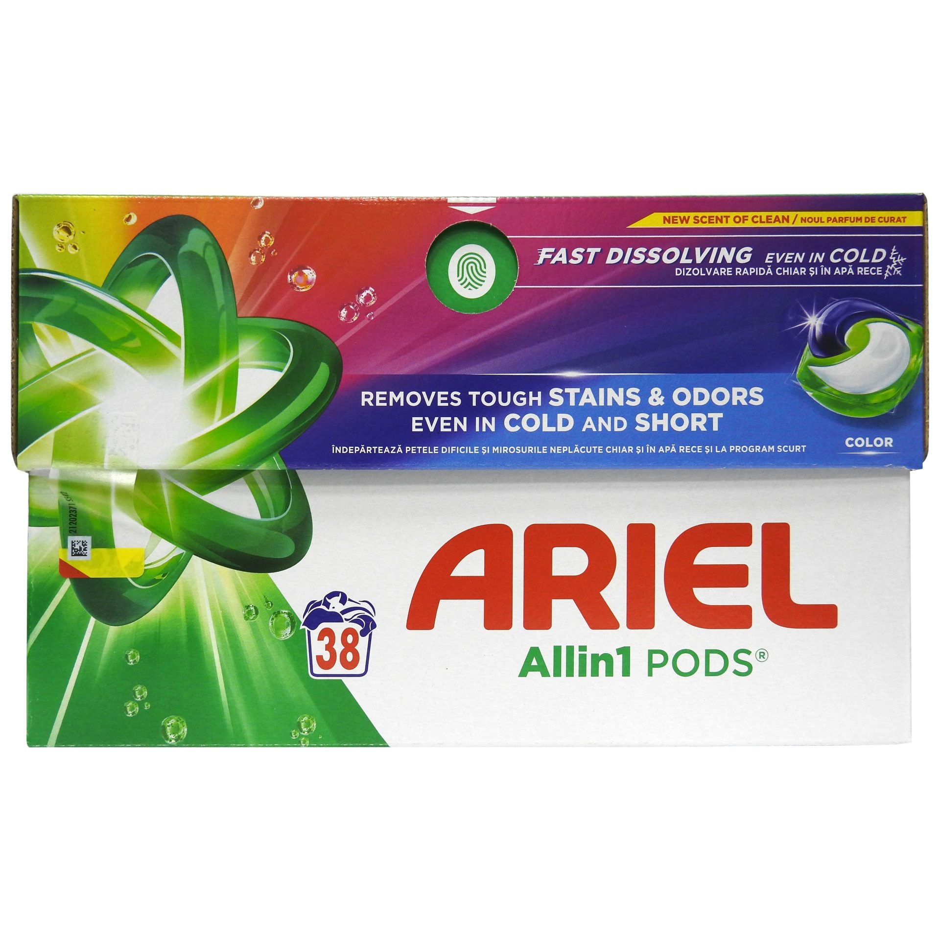 Detergent Capsule, Ariel All-in-1 PODS, 38 buc, Color 3in1