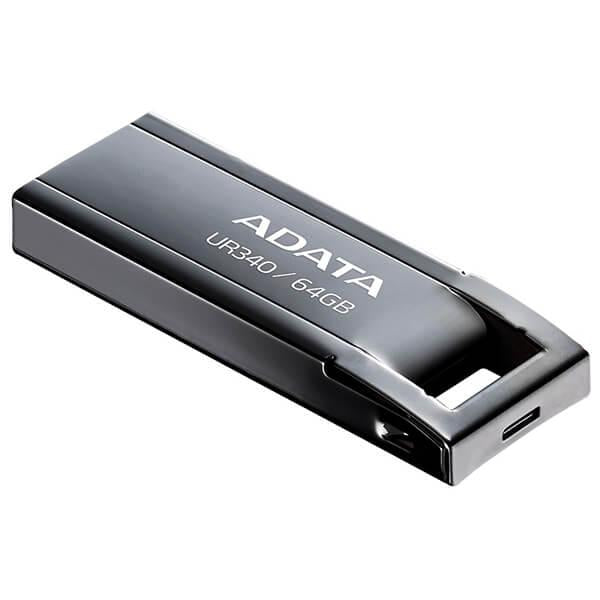 MEMORIE USB 3.2 ADATA UR340 64GB BLACK METALIC "AROY-UR340-64GBK"