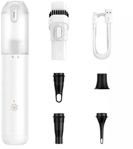 ASPIRATOR de mana Baseus A3 Lite, putere aspirare 12000pa, suporta incarcare QC3.0, filtru HEPA, acumulator 6000mAh cablu