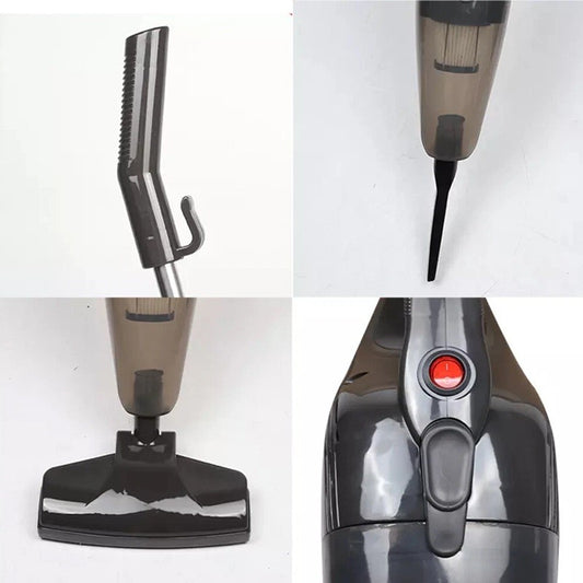 Aspirator Vertical 2in1, Flippy, Fara Sac, 2 Capete, de Mana, Filtrare Multipla, 95 x 24.5 cm, Negru