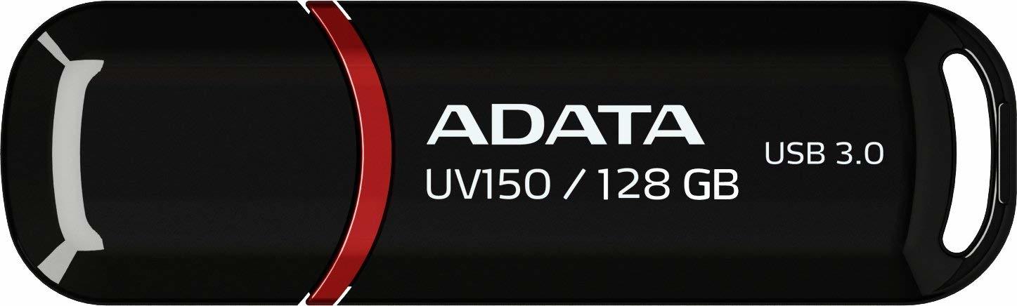 MEMORIE USB 3.2 ADATA 128 GB, cu capac, carcasa plastic, negru, "AUV150-128G-RBK"