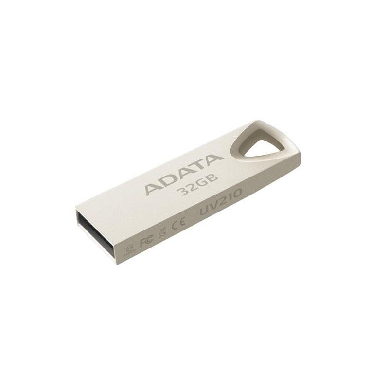 MEMORIE USB 2.0 ADATA 32 GB, clasica, carcasa aliaj zinc, argintiu, "AUV210-32G-RGD"