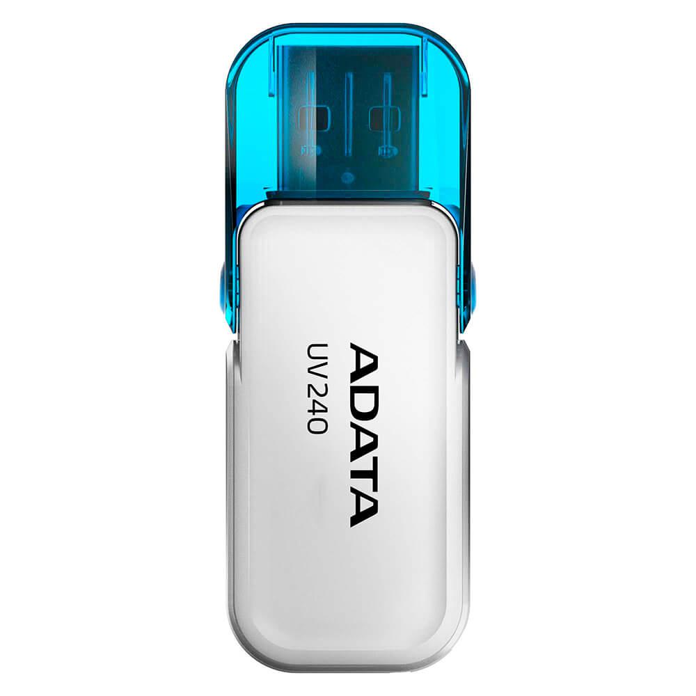 MEMORIE USB 2.0 ADATA 32 GB, cu capac, carcasa plastic, alb, "AUV240-32G-RWH"
