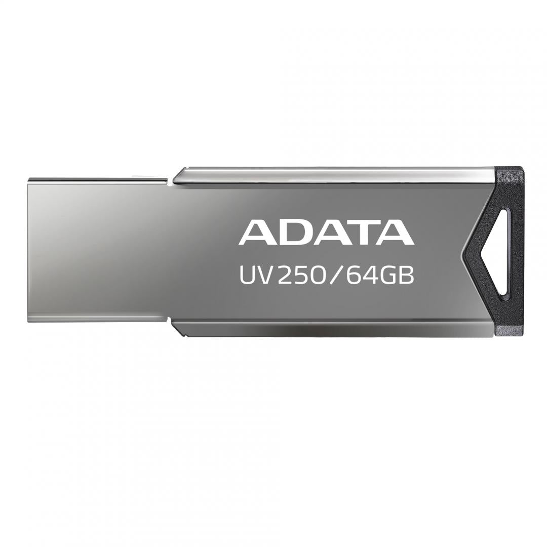 MEMORIE USB 2.0 ADATA 32 GB, clasica, carcasa metalica, argintiu, "AUV250-32G-RBK"