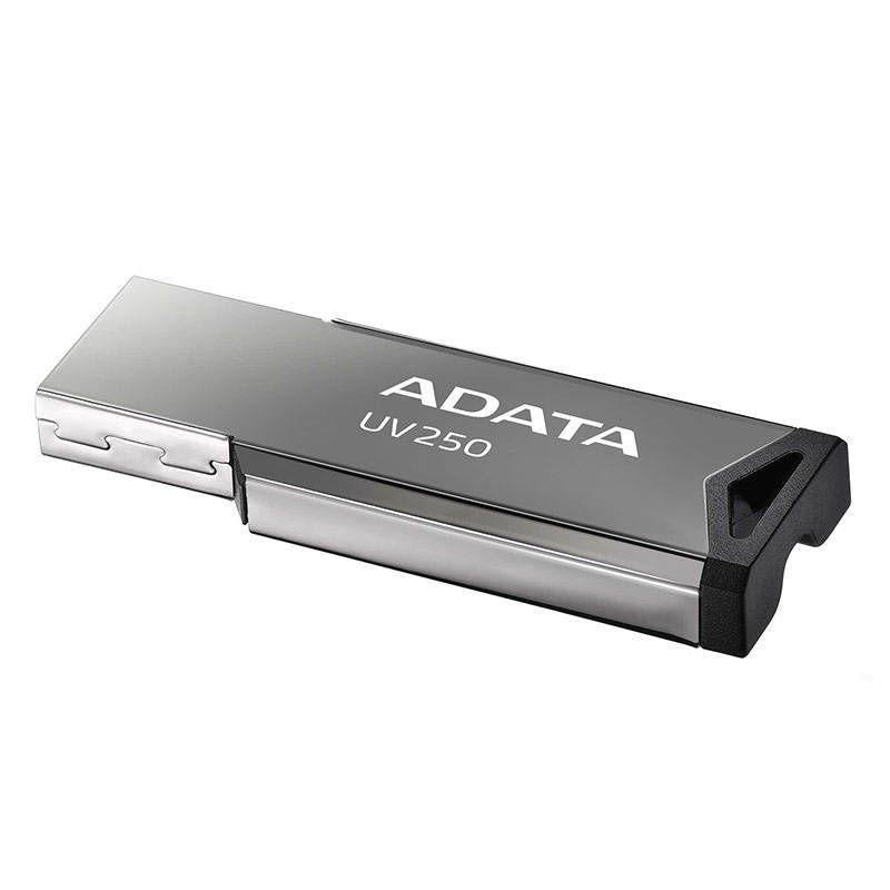 MEMORIE USB 2.0 ADATA 32 GB, clasica, carcasa metalica, argintiu, "AUV250-32G-RBK"