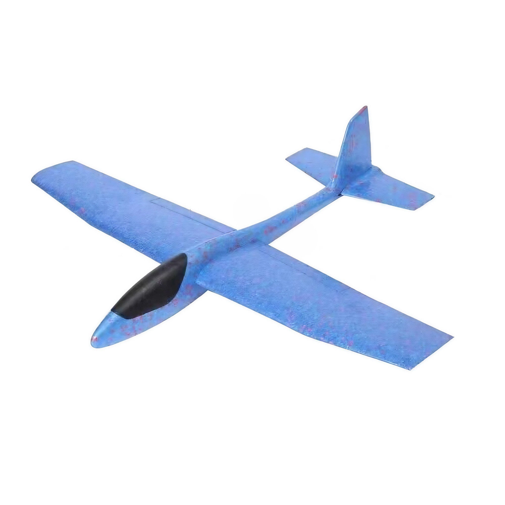 Avion Planor, din Polistiren, Lungime 85 cm, Jucarie Recreativa, Cascadorii, Albastru