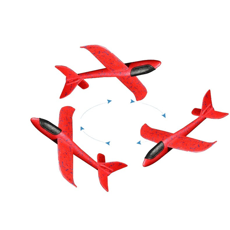Avion Planor, din Polistiren, Lungime 84 cm, Jucarie Recreativa, Cascadorii, Rosu