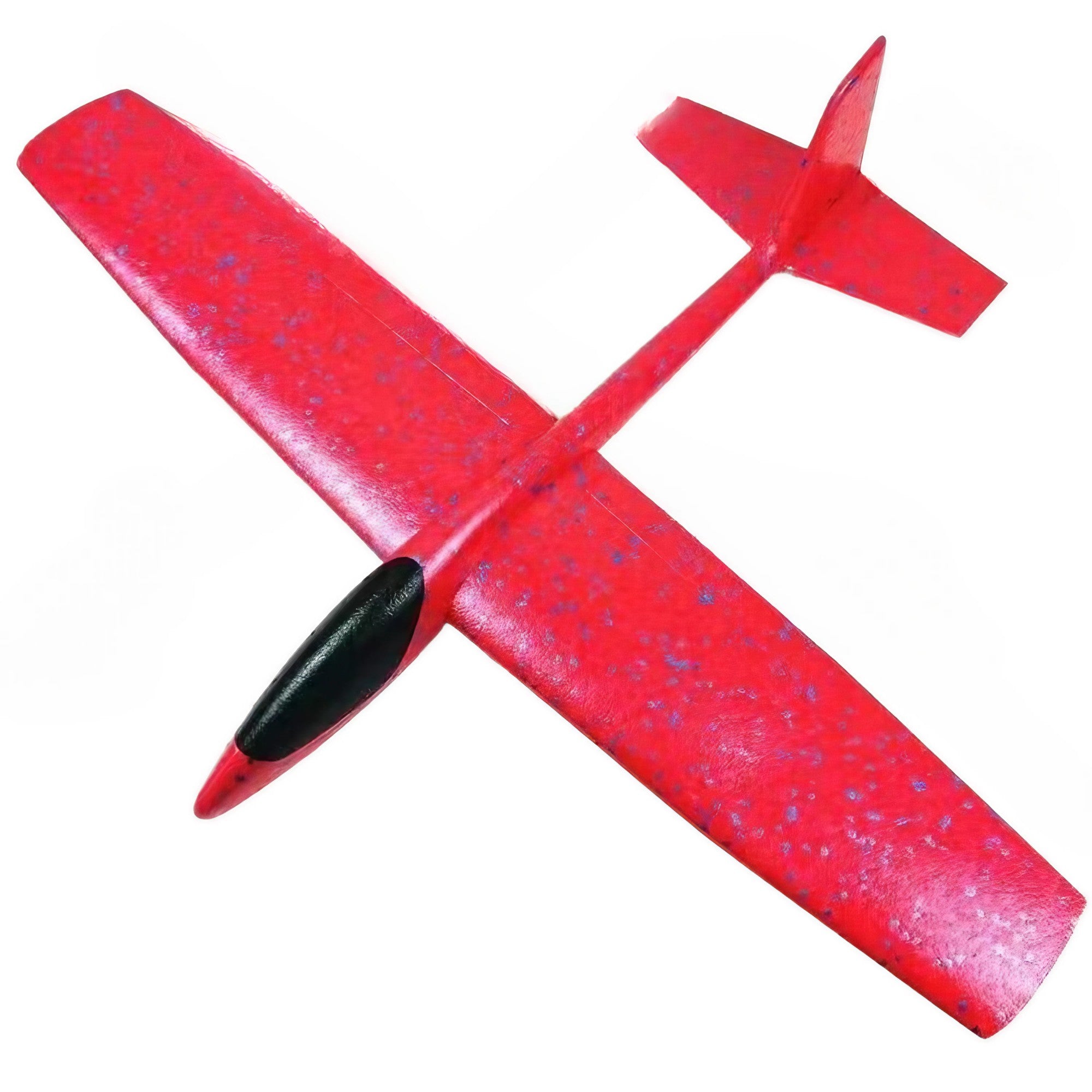 Avion Planor, din Polistiren, Lungime 84 cm, Jucarie Recreativa, Cascadorii, Rosu