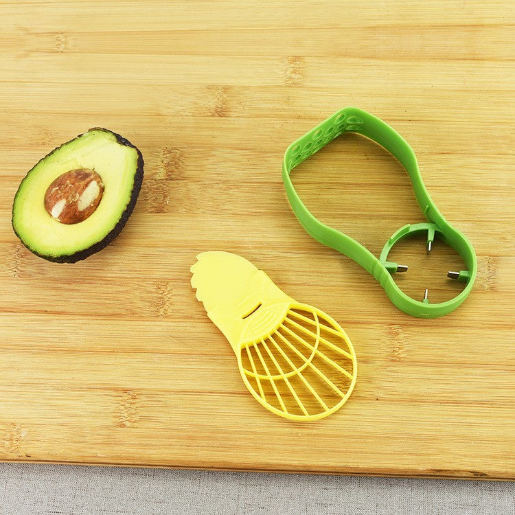 Recipient de Depozitare Avocado 5in1, Etans, pentru Frigider, din Plastic, Dispozitiv de Taiat, Curatat, Feliat, 15x4.5x7 cm, Gri