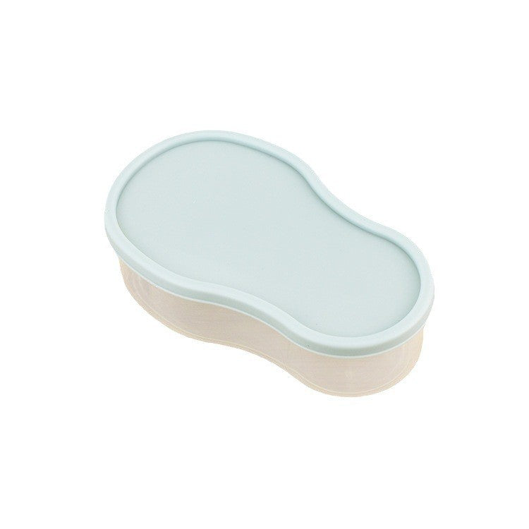 Recipient de Depozitare Avocado 5in1, Etans, pentru Frigider, din Plastic, Dispozitiv de Taiat, Curatat, Feliat, 15x4.5x7 cm, Gri