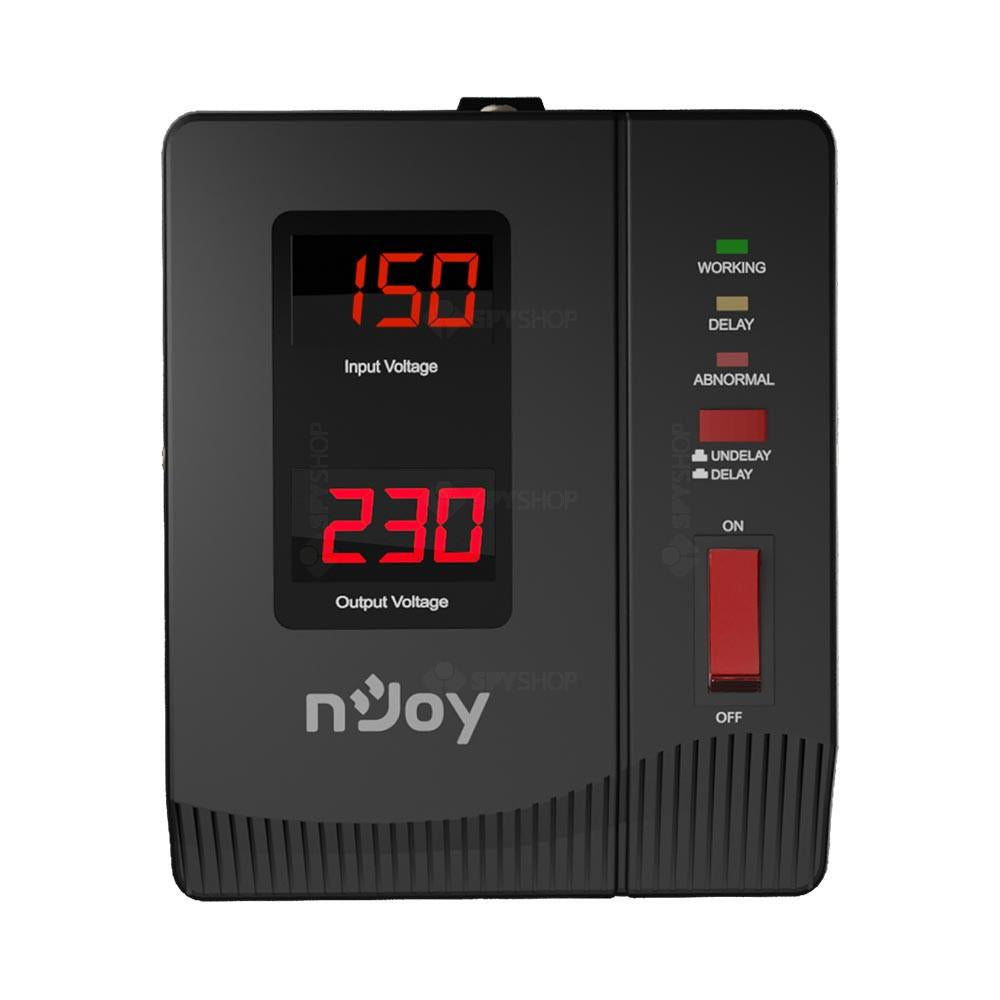 nJoy | AVRL-10001AL-CS01B | Alvis 1000 | Stabilizator de tensiune | 1000 VA | 600W | Tower | Nr iesiri 1 Schuko | Intrare Schuko | Display digital, "AVRL-10001AL-CS01B"