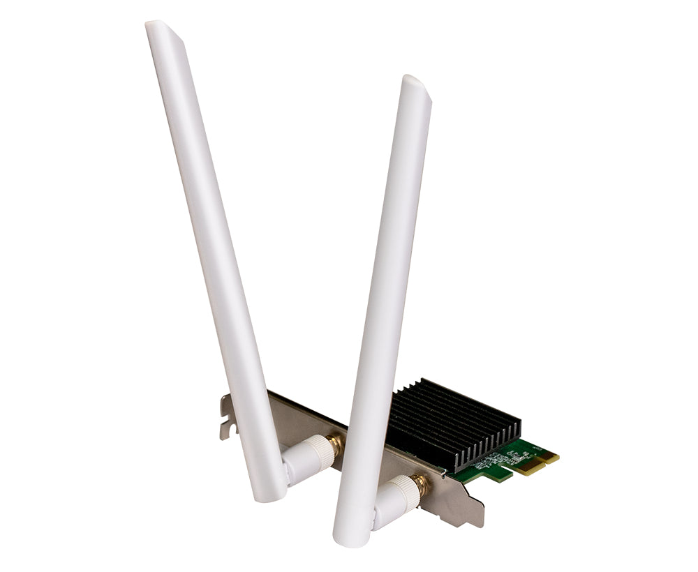 Adaptor RETEA D-Link AX3000 Wi-Fi 6, dual band extern wireless 2.4 GHz | 5 GHz, Bluetooth 5.3, PCIe port, 3000 Mbps, 2 x