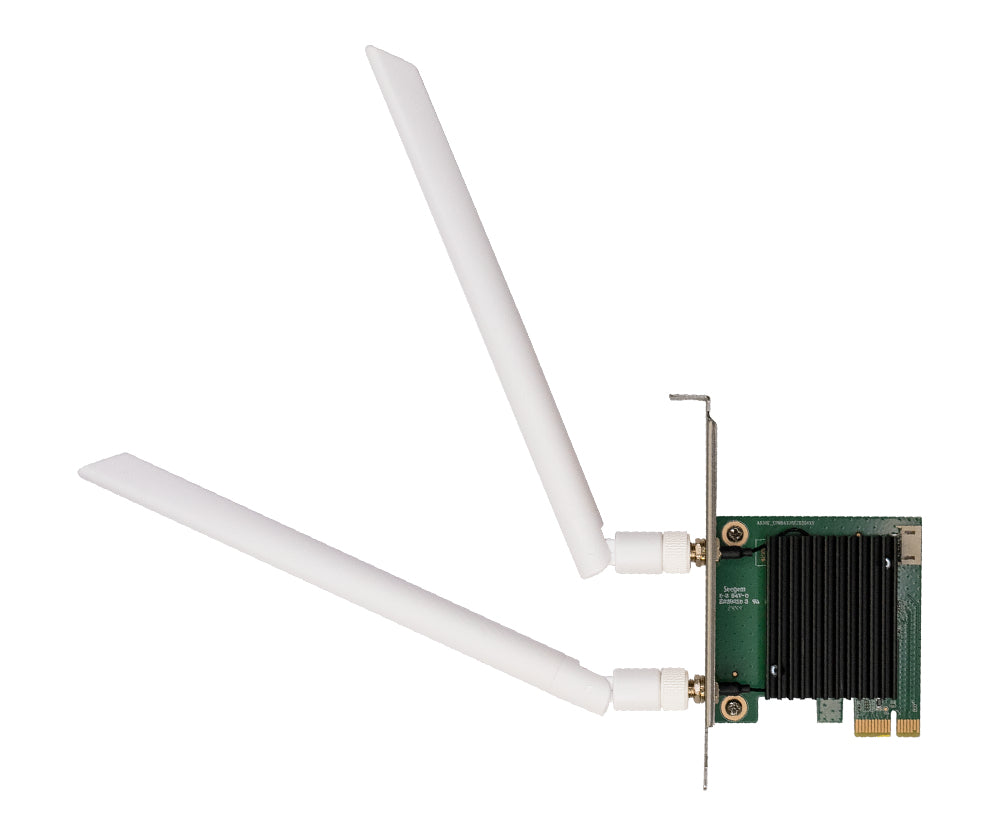 Adaptor RETEA D-Link AX3000 Wi-Fi 6, dual band extern wireless 2.4 GHz | 5 GHz, Bluetooth 5.3, PCIe port, 3000 Mbps, 2 x