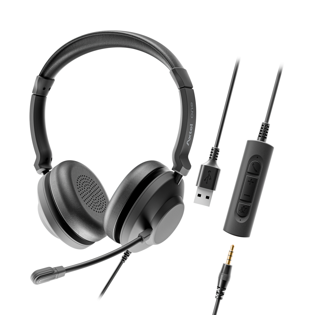 HEADSET AXTEL ONE UC35 STEREO HD AXH-ONE "AXH-ONEUCD-35"
