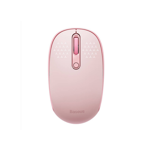 MOUSE Baseus PC sau NB wireless, 2.4GHz si Bluetooth, optic, 800/ 1200/1600 dpi,butoane/scroll 3/1, roz,"B01055503413-00" - 6932172632854