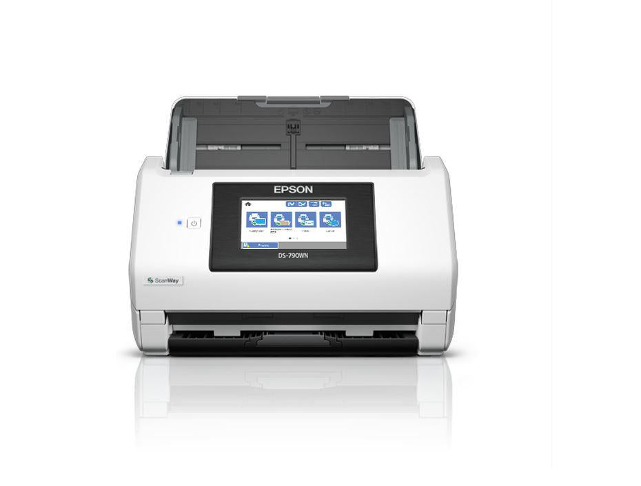 Scanner Portabil EPSON DS-790WN, A4, Viteza de scanare duplex: 45ppm/90ipm, Optiuni: , Conectivitate:USB|Retea|WiFI, Scanare ambele fete:Da, ADF:, (Timbru Verde11Lei) "B11B265401"(RAPO)