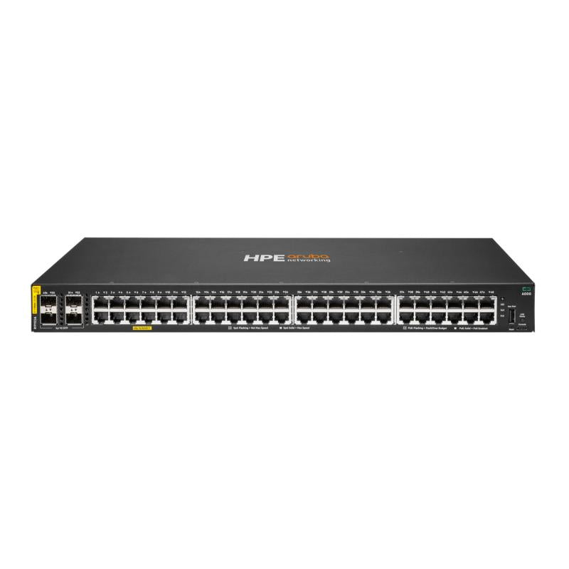 HPE Aruba Networking CX 6000 48G Class4 PoE 4SFP 740W Switch