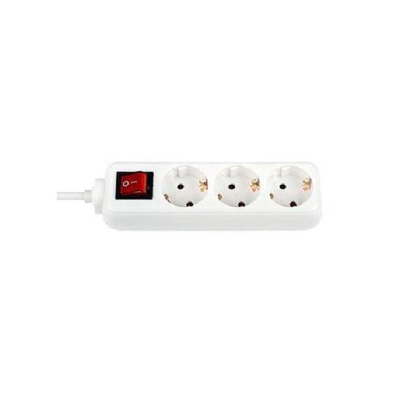 PRELUNGITOR Bachmann, Schuko x 3, conectare prin Schuko (T), cablu 5 m, fara protectie, alb, "B3842045"