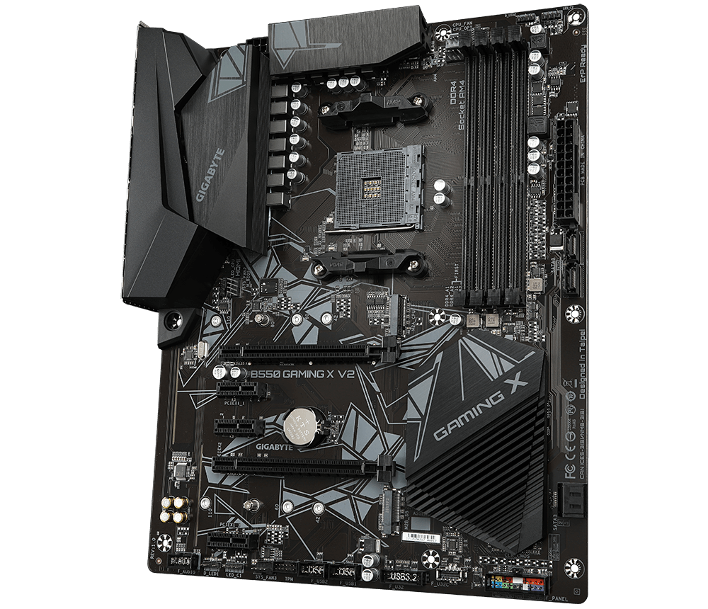 PLACA de BAZA Gigabyte "B550 GAMING X V2", skt AM4, ATX, AMD B550, 4 x DDR4, max. 128 GB, 4 x SATA, 2 x M.2, 7.1, "B550 GAMING X V2"