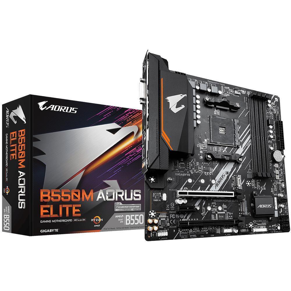 PLACA de BAZA Gigabyte MB AMD B550 SAM4 MATX/B550M AORUS ELITE 1.3 Gigabyte 