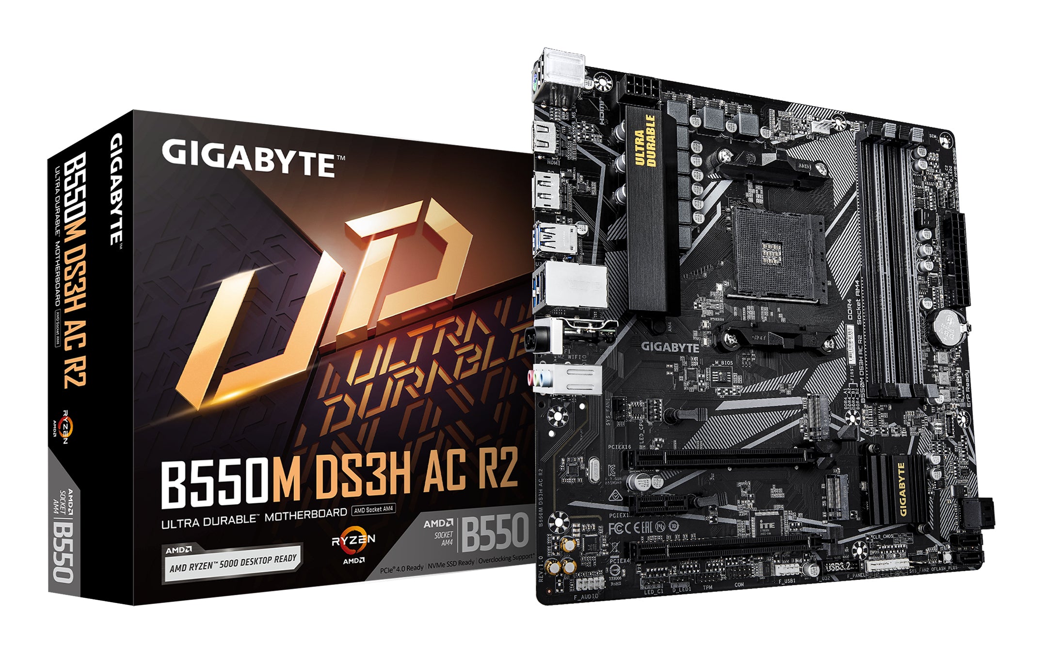 MB GIGABYTE B550M DS3H AC R2 AM4 "B550M DS3H AC R2"