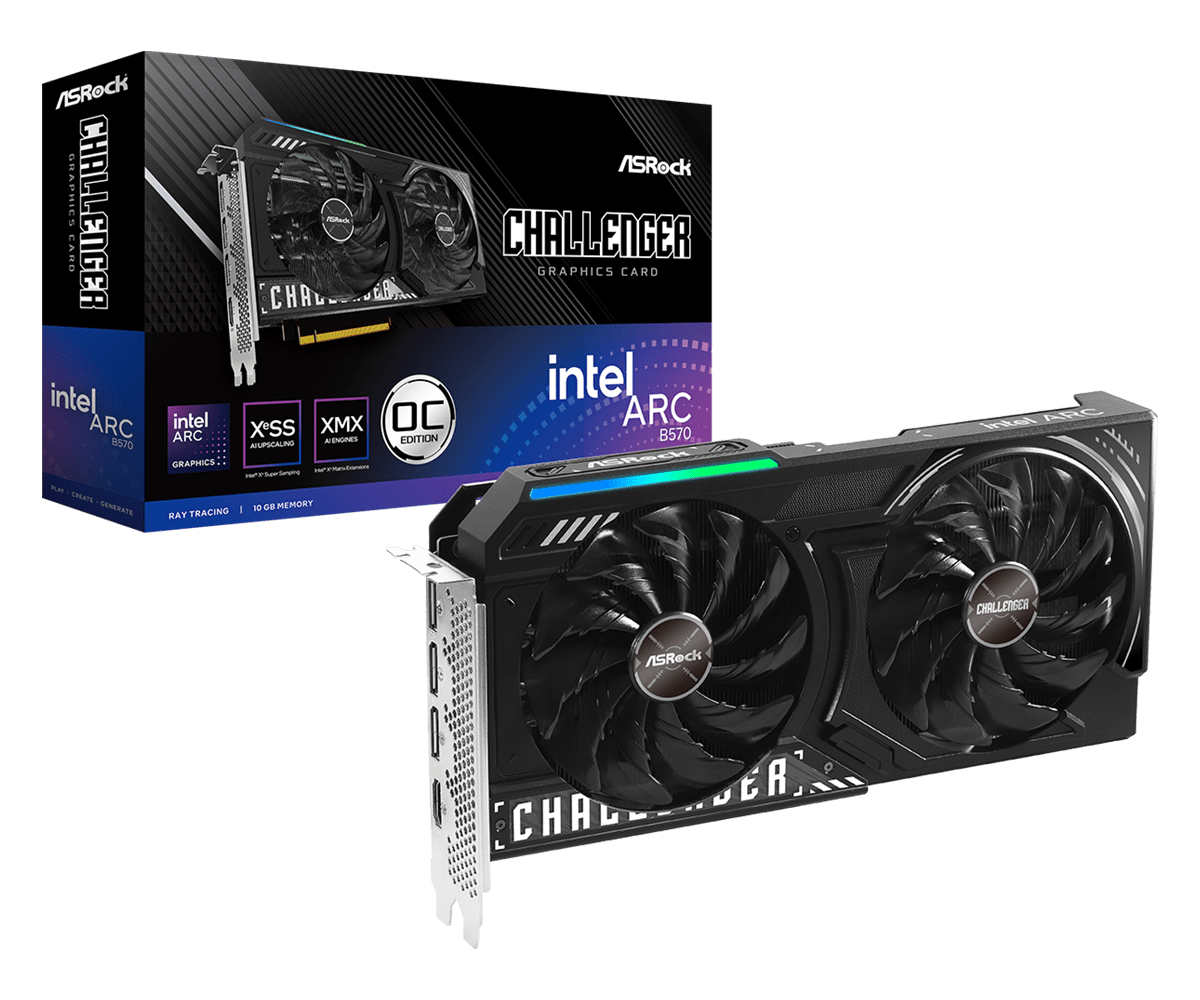 Asrock Placă video AK INTEL ARC B570 CHALLENGER 10GB OC 