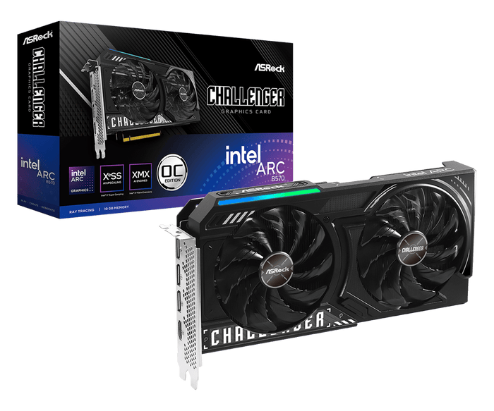 Asrock Placă video AK INTEL ARC B570 CHALLENGER 10GB OC "B570 CL 10GO" – Placi video