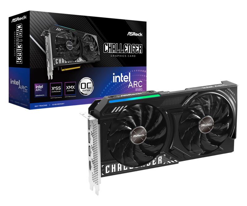 Asrock Placă video AK INTEL ARC B580 CHALLENGER 12GB OC 